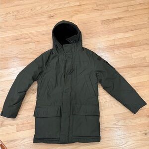 J. Crew Dark Green Hooded Field Jacket